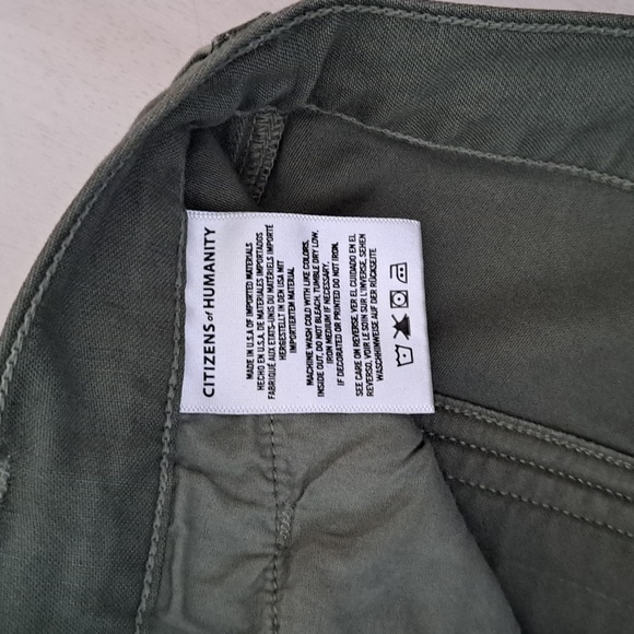 Anthropologie, Citizens of humanity green cargo cut-offs, in size 25. - Picture 6 of 7
